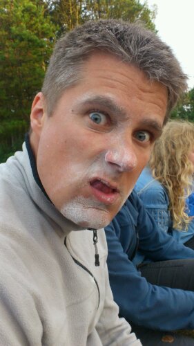 Jeppe efter konkurrence til lejrbålet